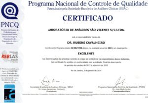 Certificado PNCQ, excelência em serviços laboratoriais